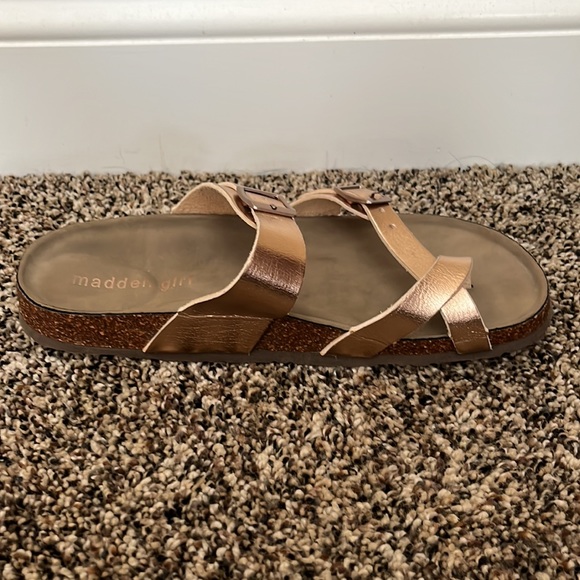 Madden Girl Rose Gold Buckle Sandals - Picture 5 of 6
